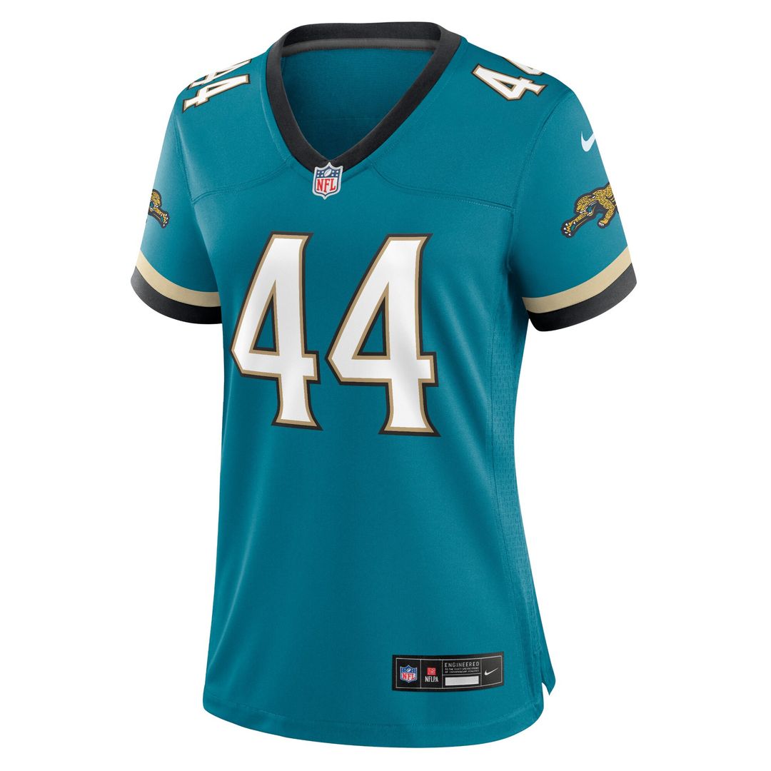 Travon Walker Jacksonville Jaguars Nike Women's Prowler Throwback Game Official Jersey - Teal