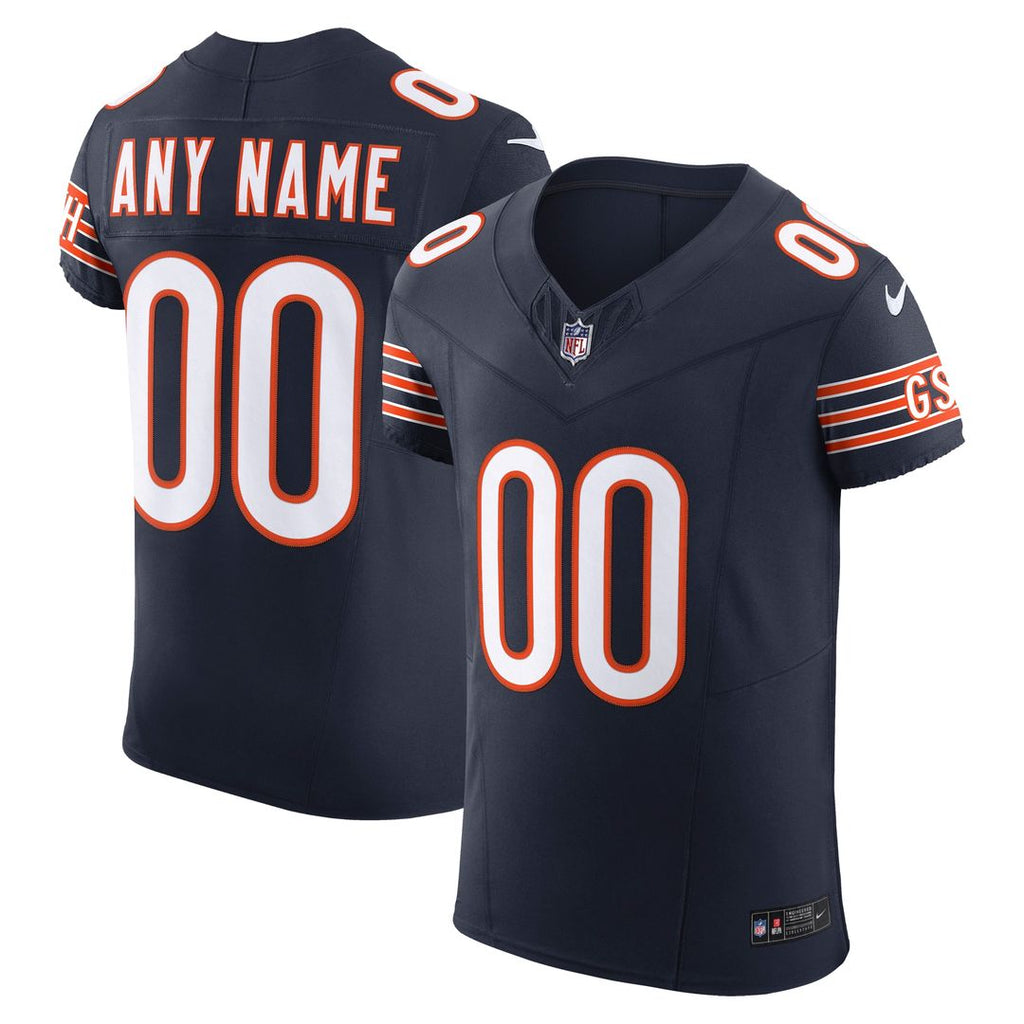Chicago Bears Nike Vapor F.U.S.E. Elite Custom Official Jersey - Navy