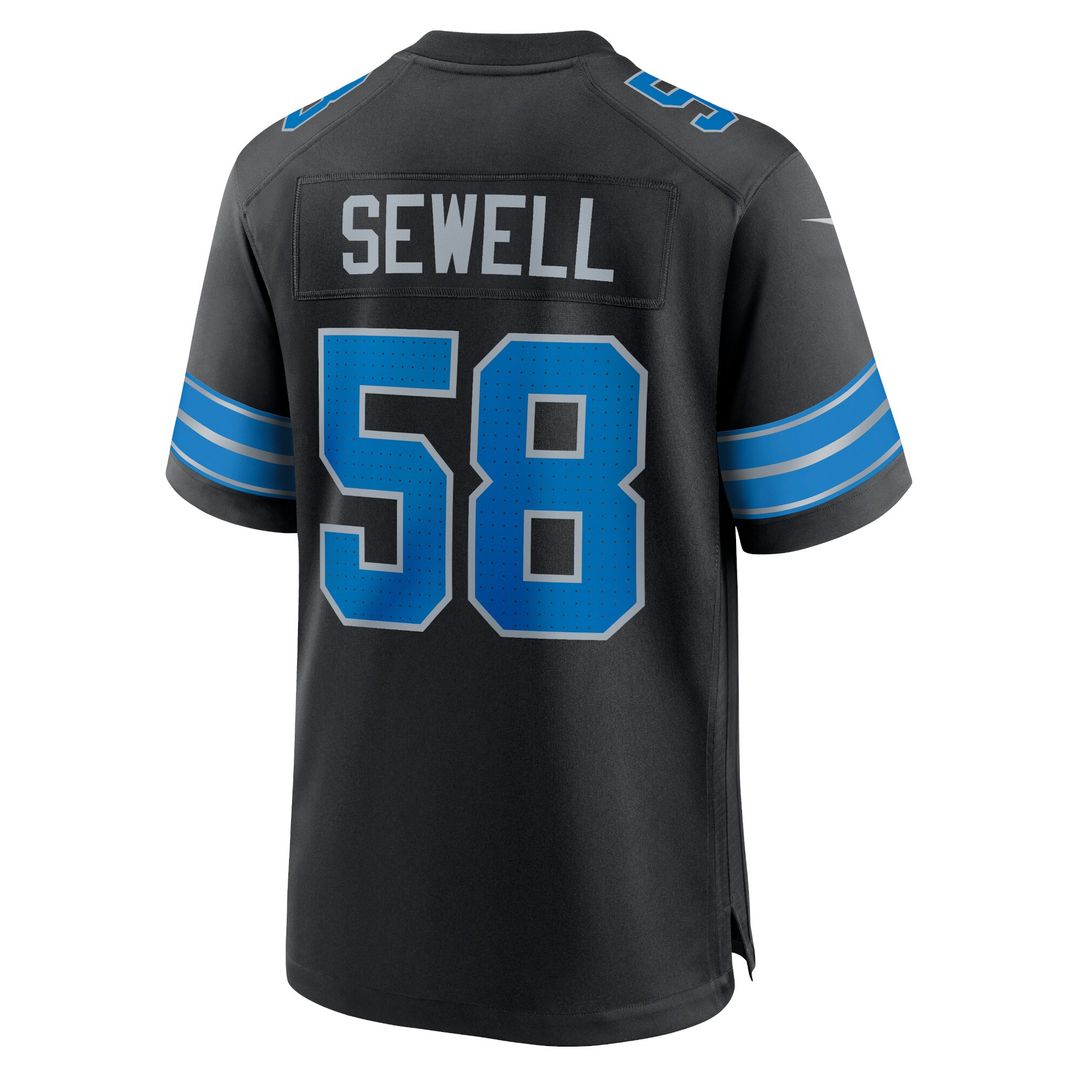 Penei Sewell Detroit Lions Nike Game Official Jersey - Blue