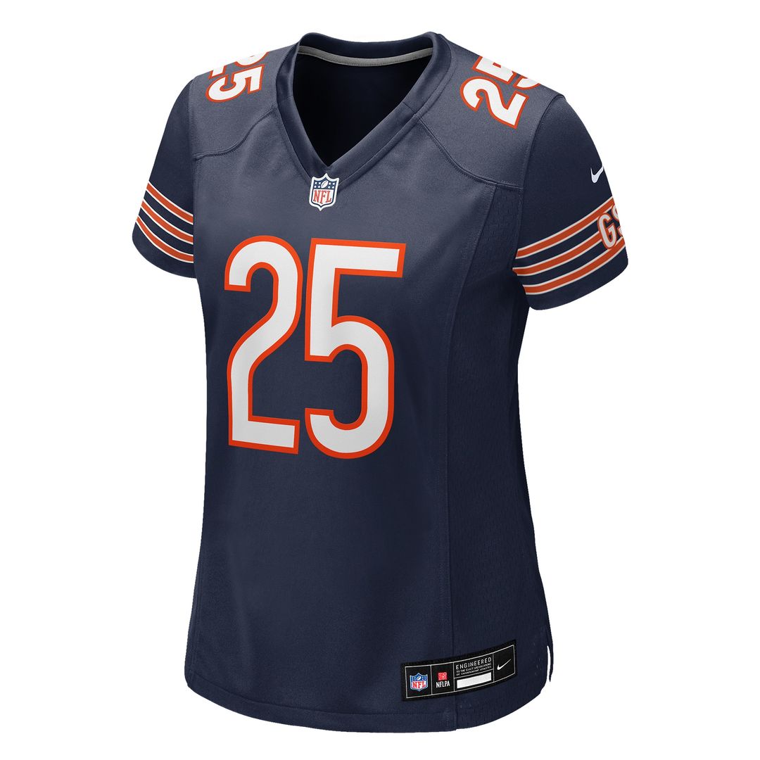 Kyle Monangai Chicago Bears Nike Women's Team Game Official Jersey -  Navy
