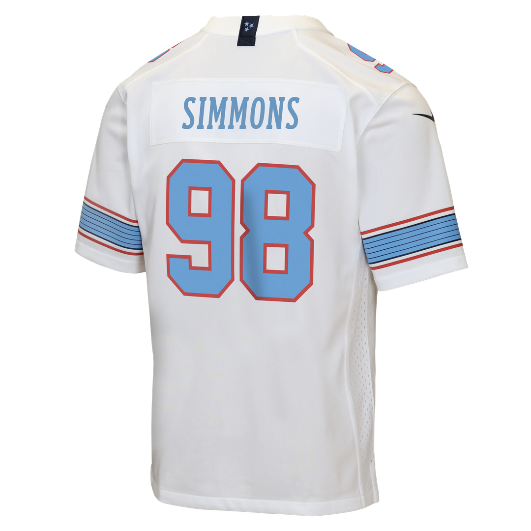Jeffery Simmons Tennessee Titans Nike Youth Game Jersey - White