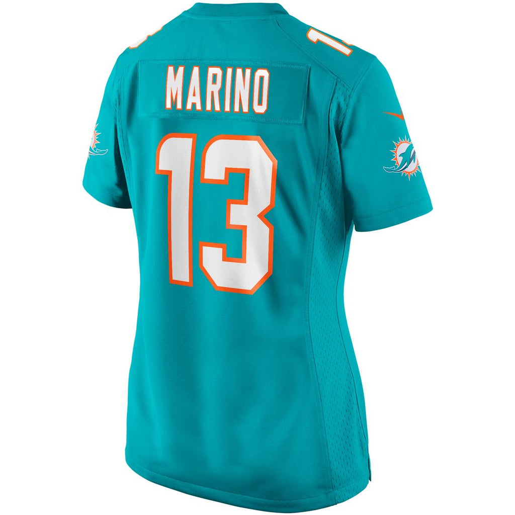 Dan Marino Miami Dolphins Nike Women's Game Retired Player Official Jersey - Aqua