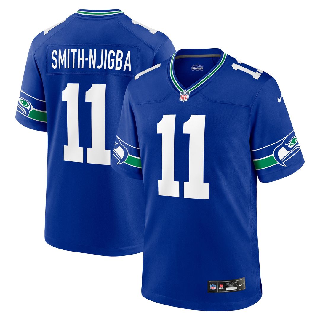 Jaxon Smith-Njigba Seattle Seahawks Nike Game Official Jersey - White