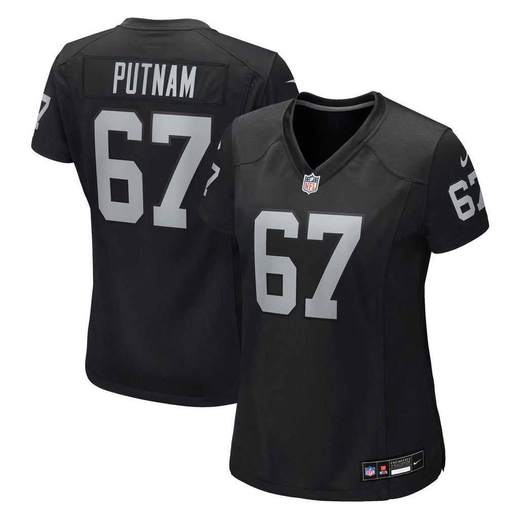 Will Putnam Las Vegas Raiders Nike Women's Team Game Jersey - Black