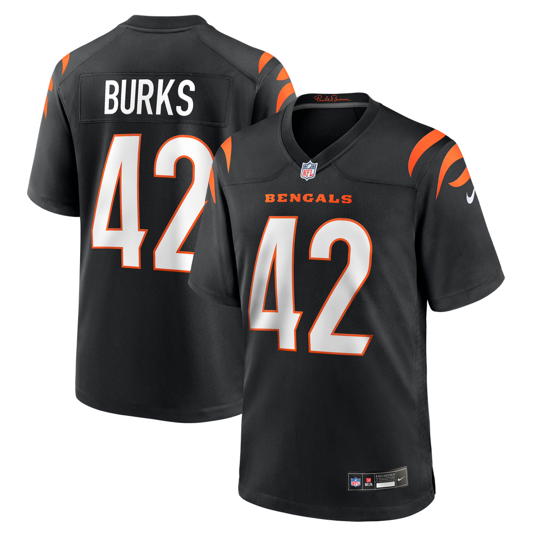 Oren Burks Cincinnati Bengals Nike Team Game Jersey - Black