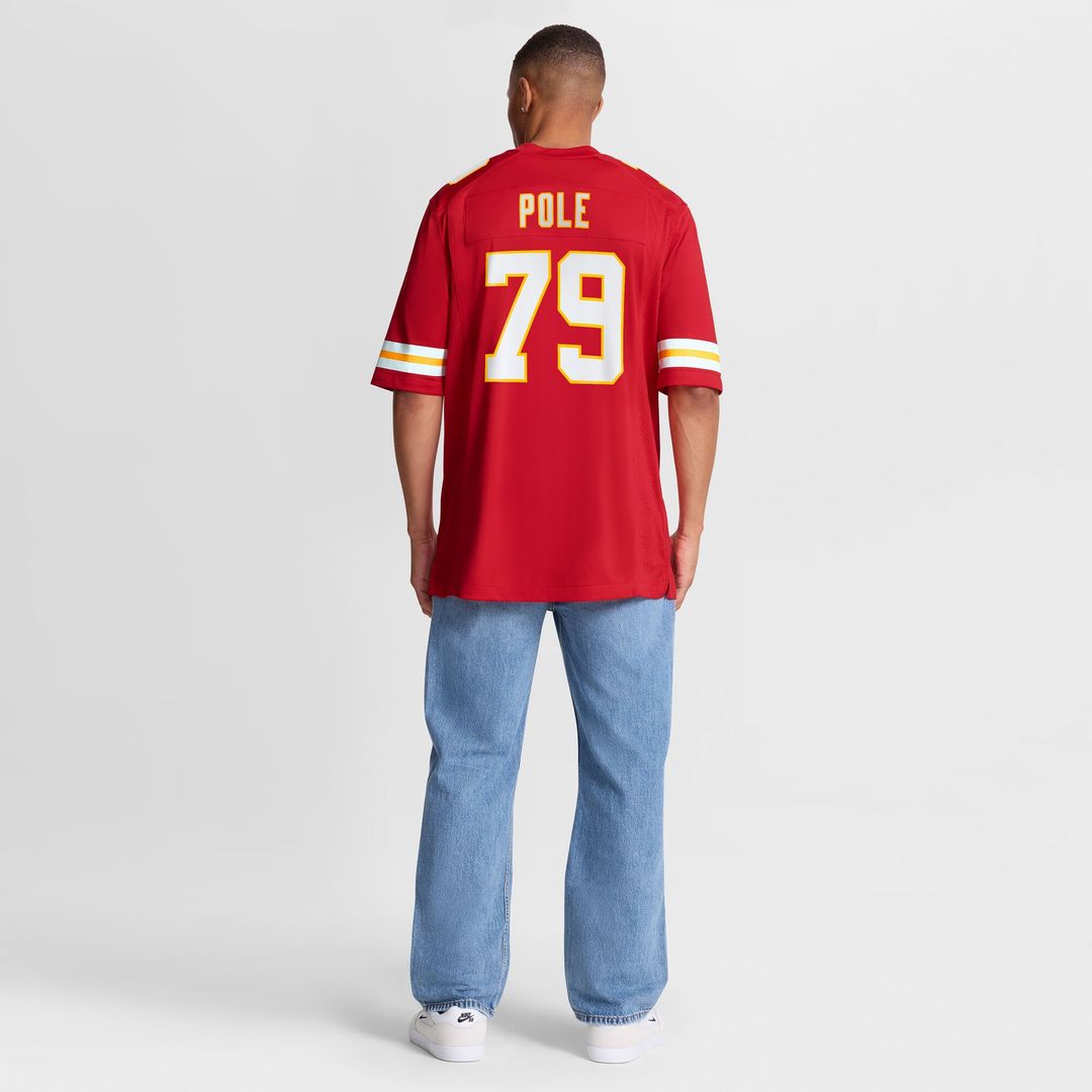 Esa Pole Kansas City Chiefs Nike Team Game Official Jersey -  Red