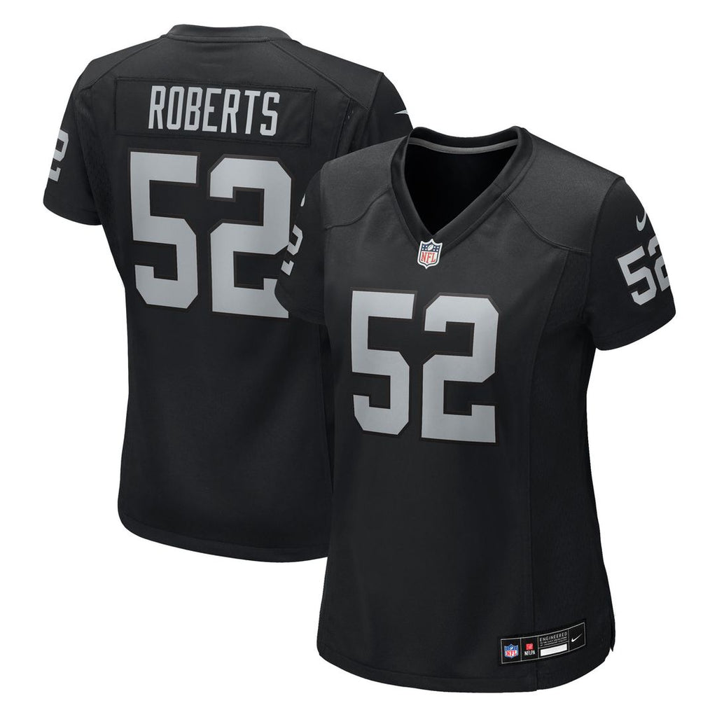 Elandon Roberts Las Vegas Raiders Nike Women's Team Game Jersey - Black