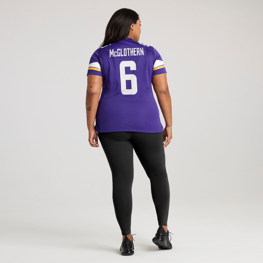 Dwight McGlothern Minnesota Vikings Nike Women's Team Game Official Jersey -  Purple