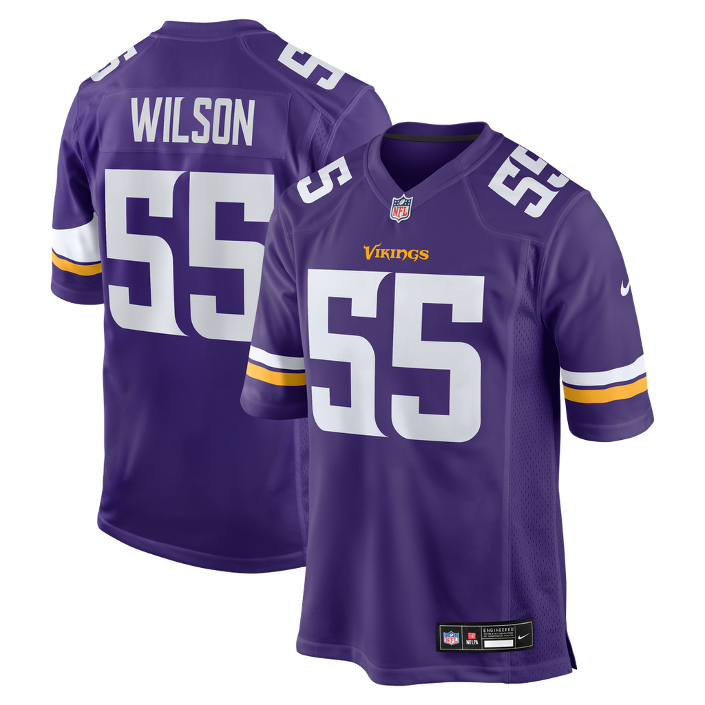 Eric Wilson Minnesota Vikings Nike Team Game Official Jersey -  Purple