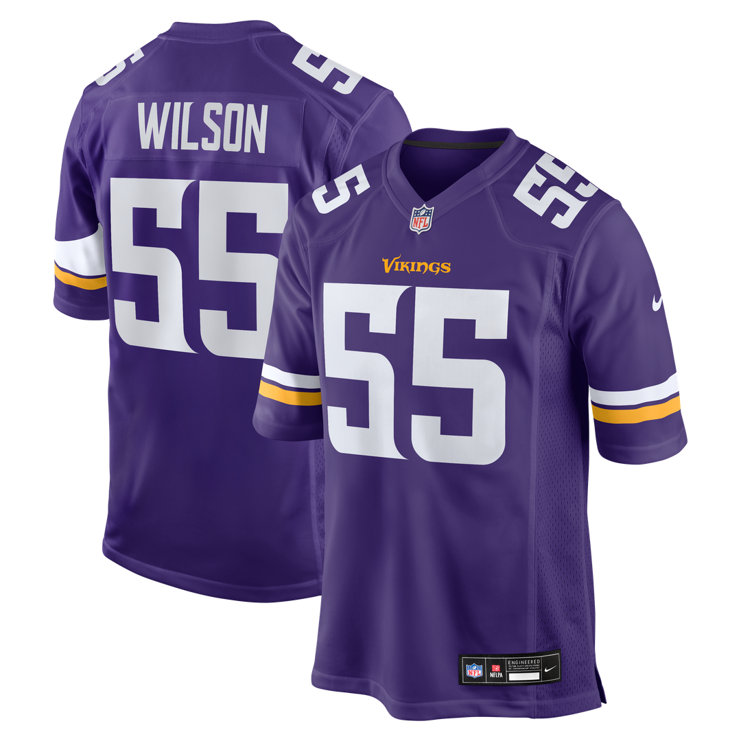 Eric Wilson Minnesota Vikings Nike Team Game Official Jersey -  Purple