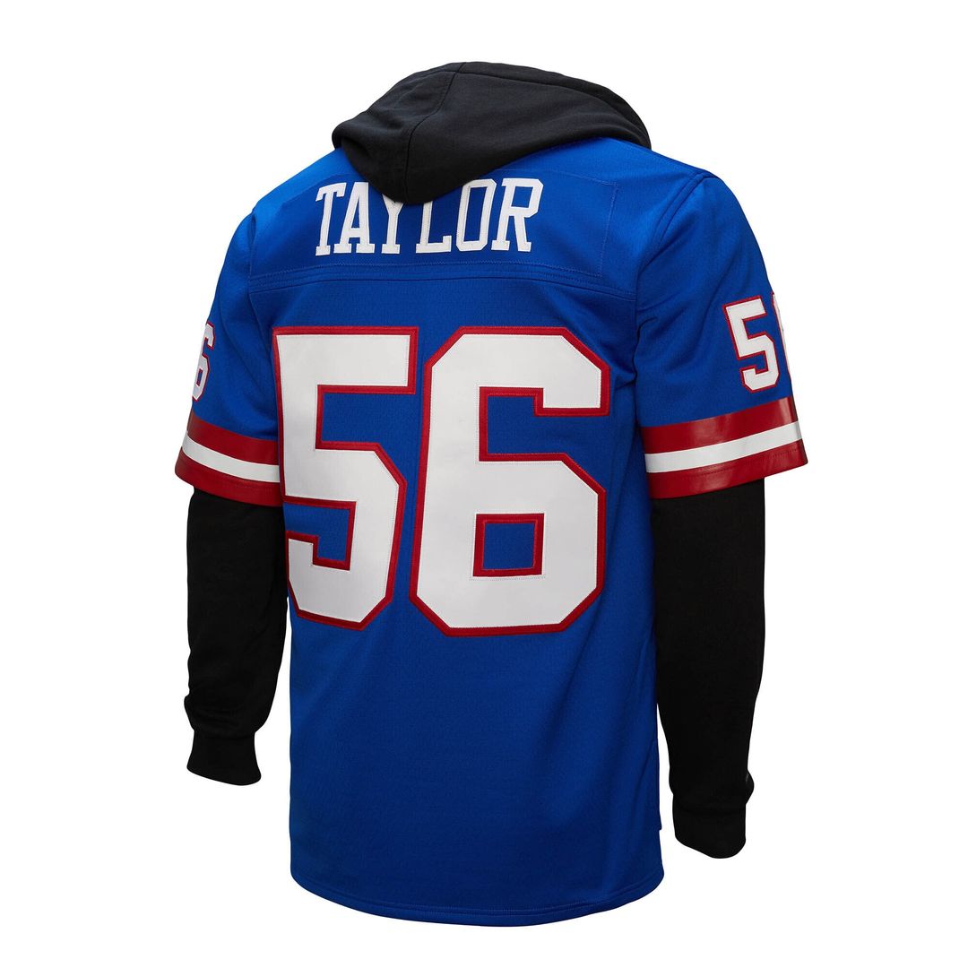 Lawrence Taylor New York Giants Mitchell & Ness Player Name & Number Hoodie Legacy Official Jersey - Royal