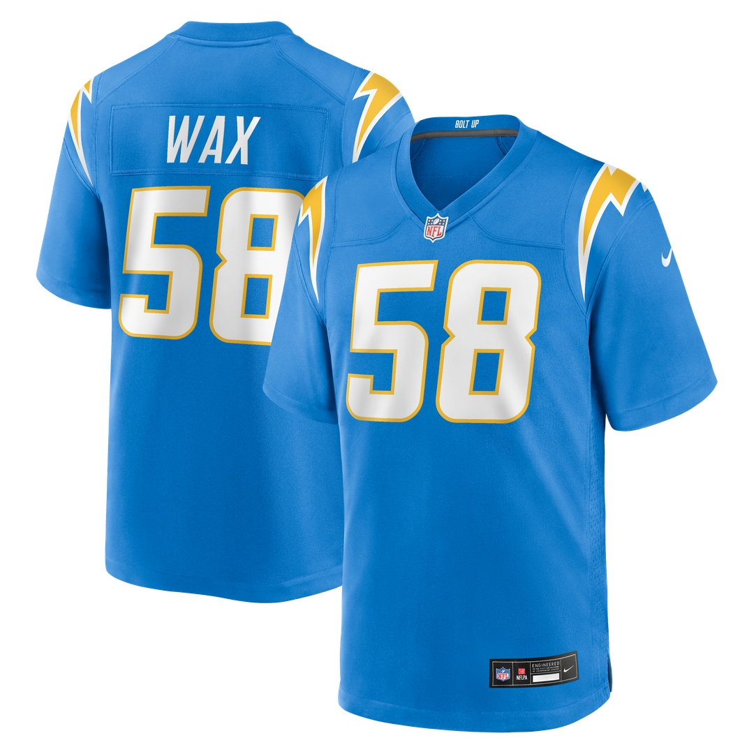 Marlowe Wax Los Angeles Chargers Nike Team Game Jersey - Powder Blue