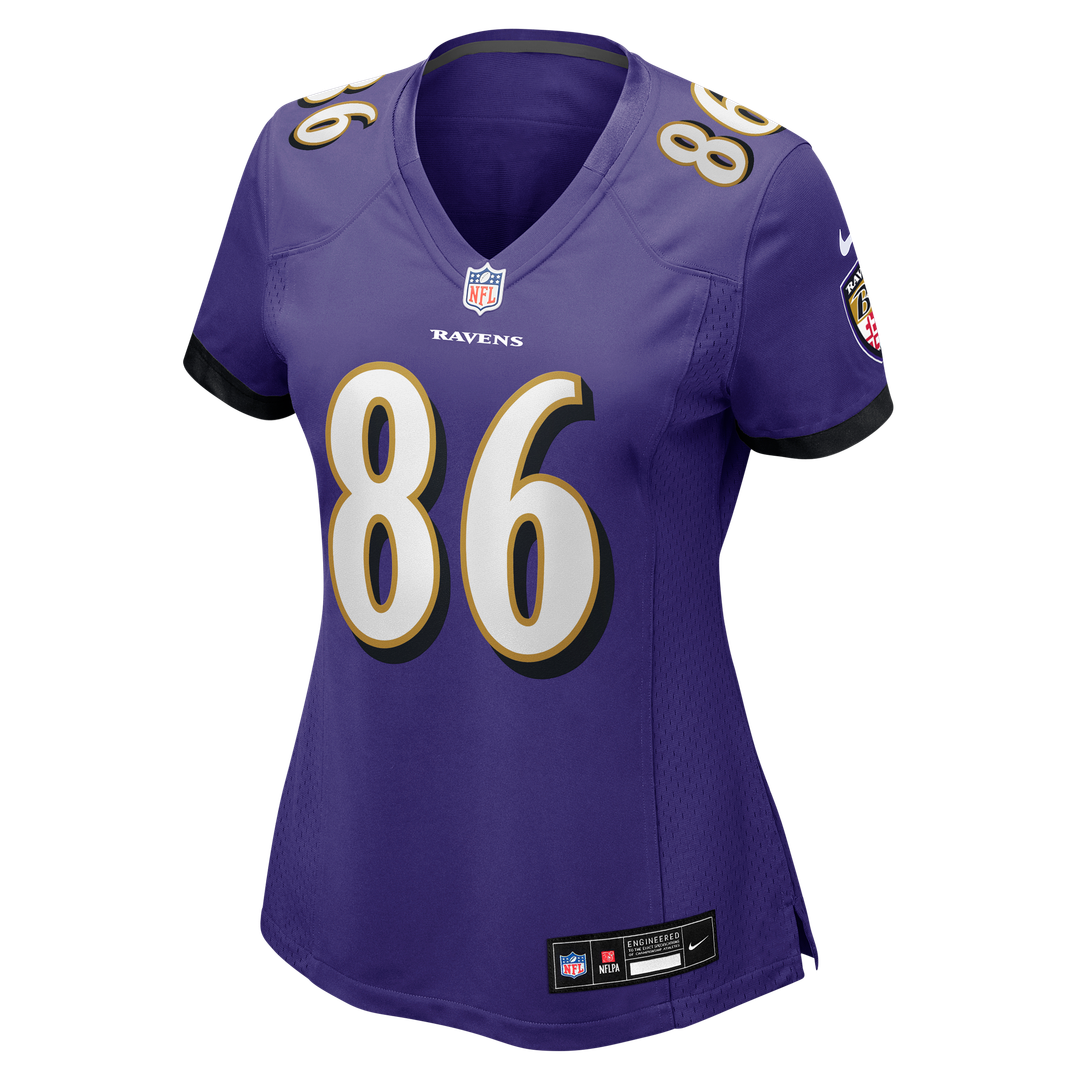 Cornelius Johnson Baltimore Ravens Nike Women's Team Game Official Jersey -  Purple