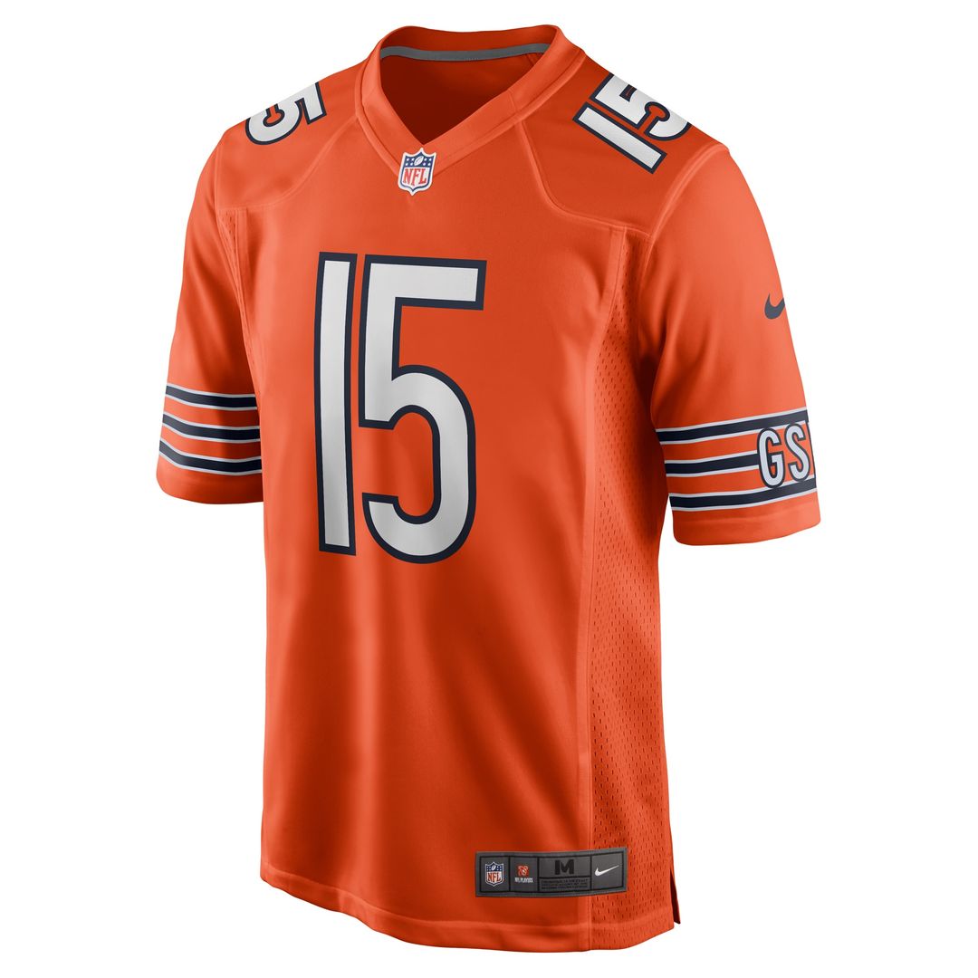Rome Odunze Chicago Bears Nike Alternate Game Official Jersey - Orange