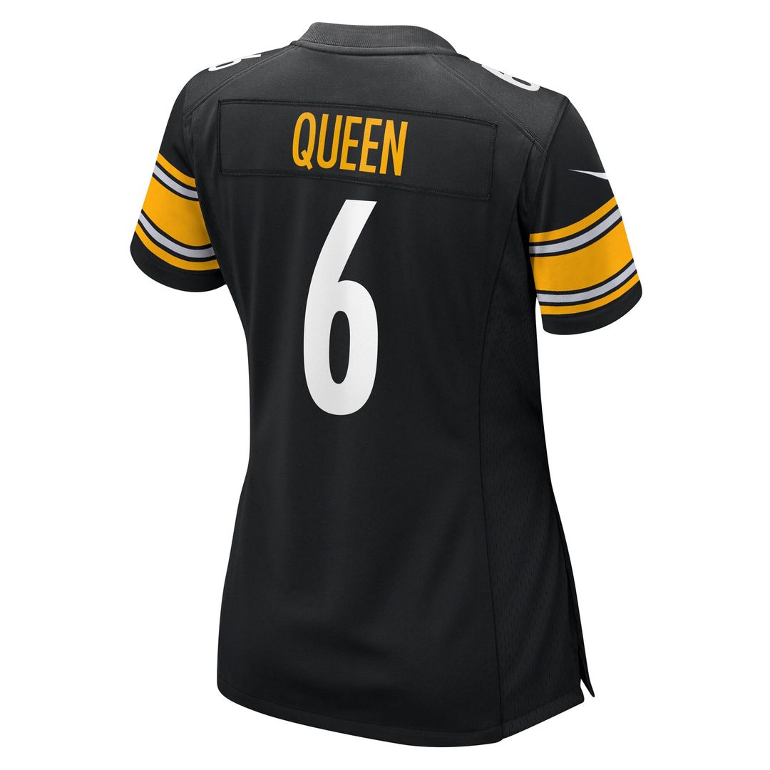 Patrick Queen Pittsburgh Steelers Nike Women's Team Game Official Jersey -  Black