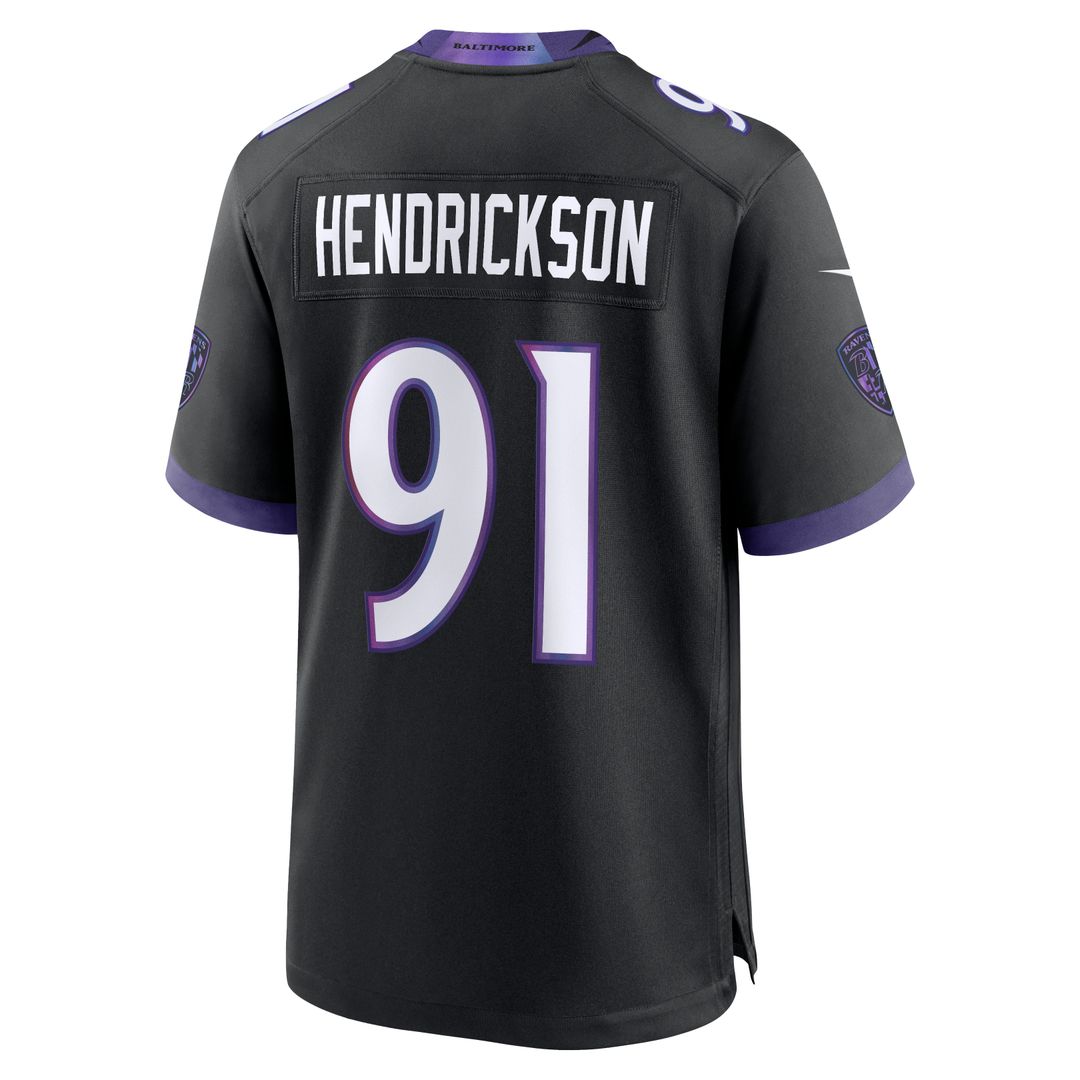 Trey Hendrickson Baltimore Ravens Nike Alternate Game Jersey - Black