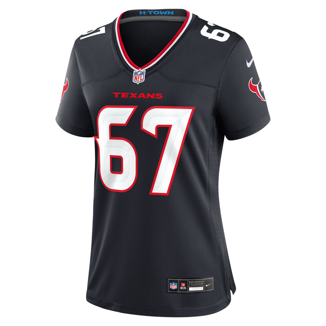 Evan Brown Houston Texans Nike Women's Team Game Jersey - Navy