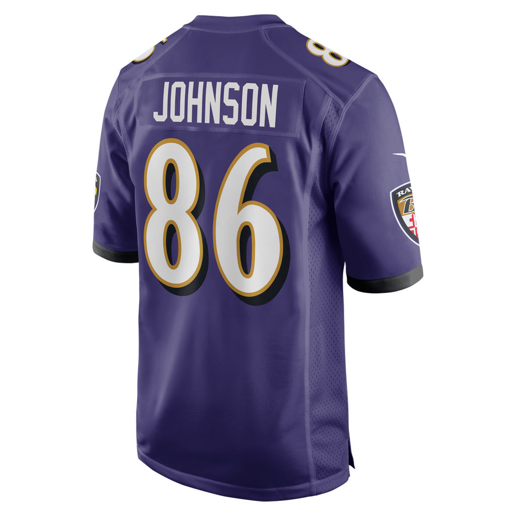 Cornelius Johnson Baltimore Ravens Nike Team Game Official Jersey -  Purple