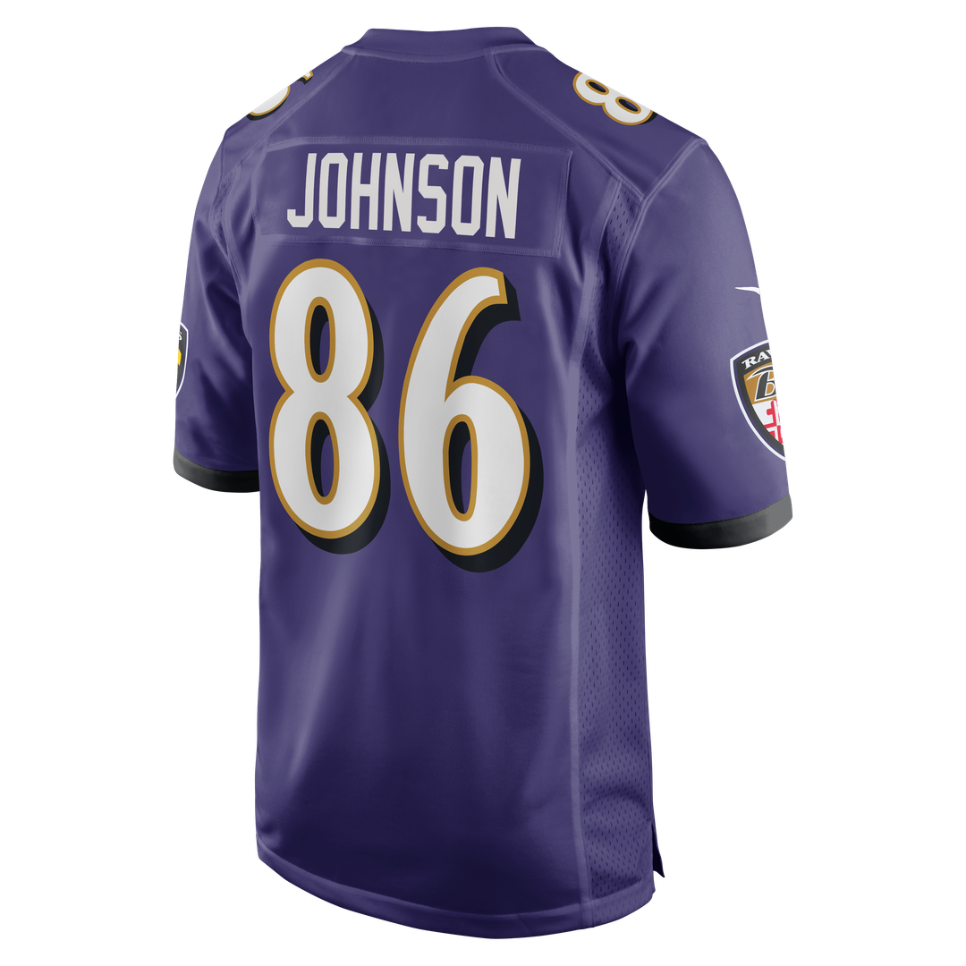 Cornelius Johnson Baltimore Ravens Nike Team Game Official Jersey -  Purple