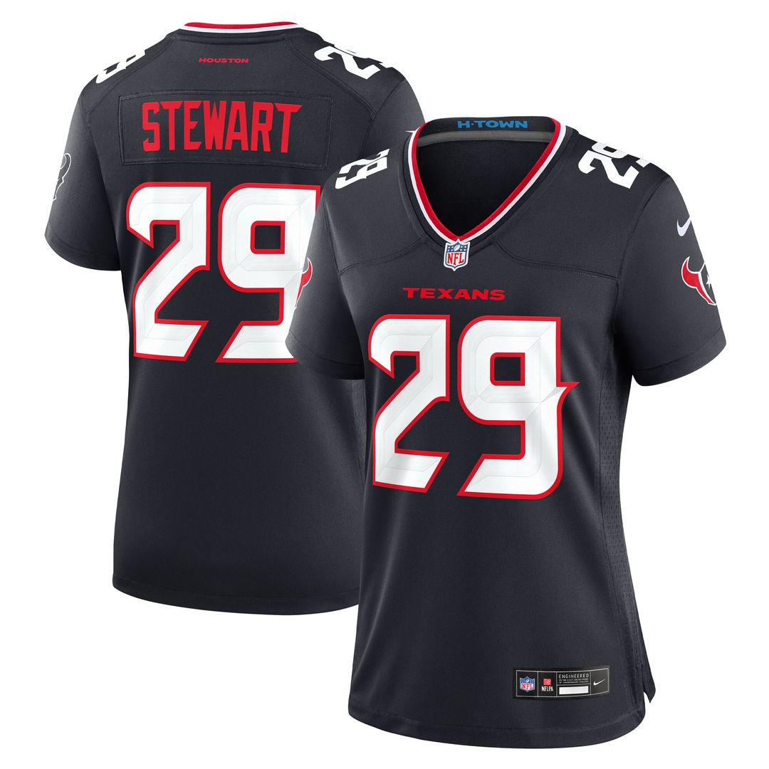 M.J. Stewart Houston Texans Nike Women's Team Game Jersey - Navy