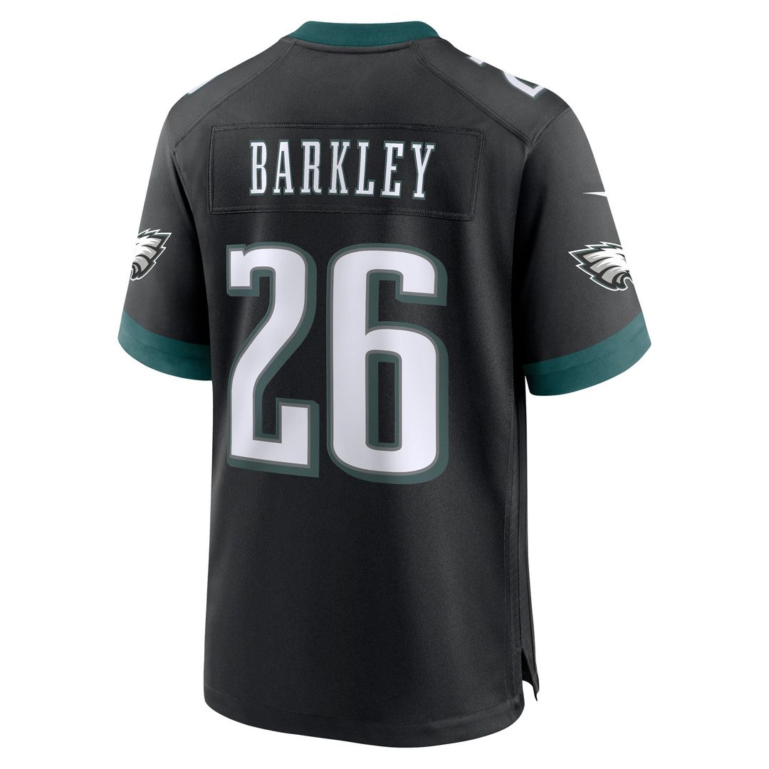 Saquon Barkley Philadelphia Eagles Nike Alternate Game Official Jersey -  Black