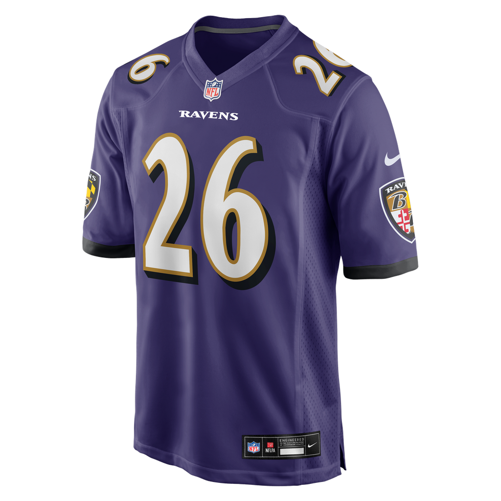 Rasheen Ali Baltimore Ravens Nike Team Game Official Jersey -  Purple