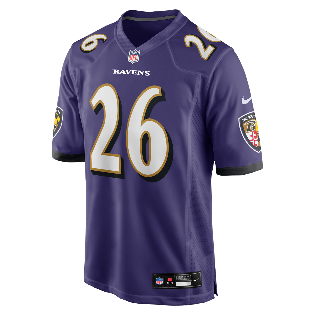 Rasheen Ali Baltimore Ravens Nike Team Game Official Jersey -  Purple