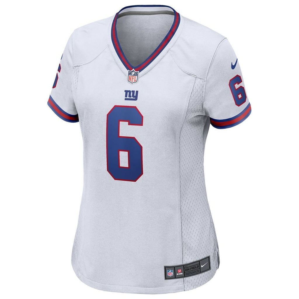 Jaxson Dart New York Giants Nike Women's Alternate Vintage White Game Jersey - White