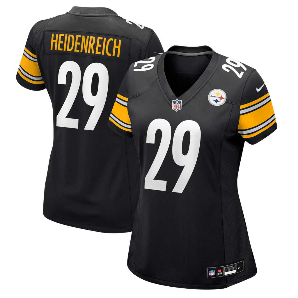 Eli Heidenreich Pittsburgh Steelers Nike Women's Team Game Jersey - Black