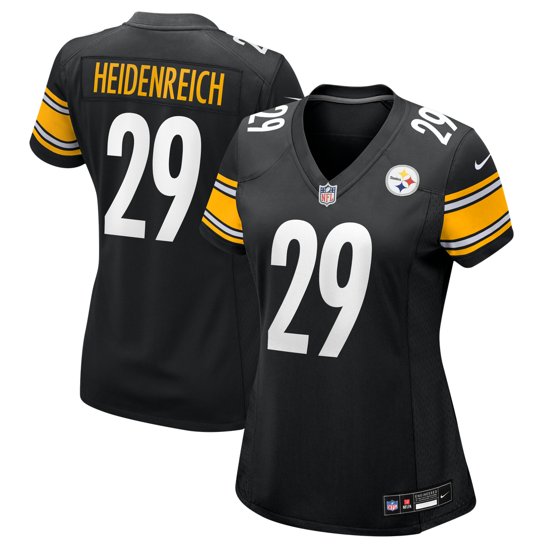 Eli Heidenreich Pittsburgh Steelers Nike Women's Team Game Jersey - Black