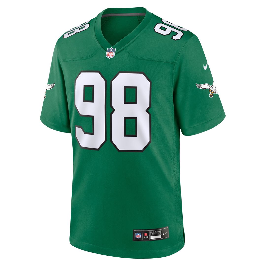 Jalen Carter Philadelphia Eagles Nike Team Game Official Jersey -  Midnight Green