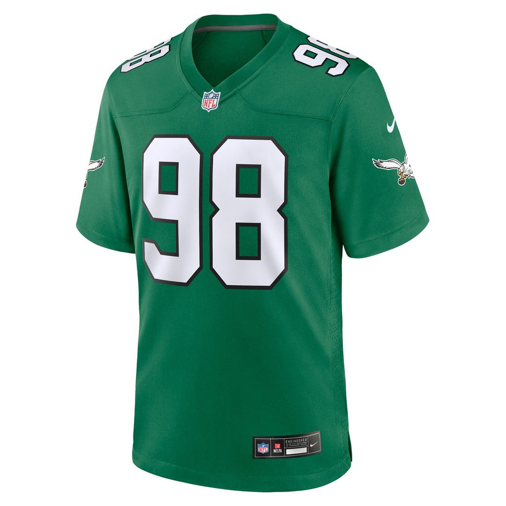 Jalen Carter Philadelphia Eagles Nike Alternate Game Player Official Jersey - Black