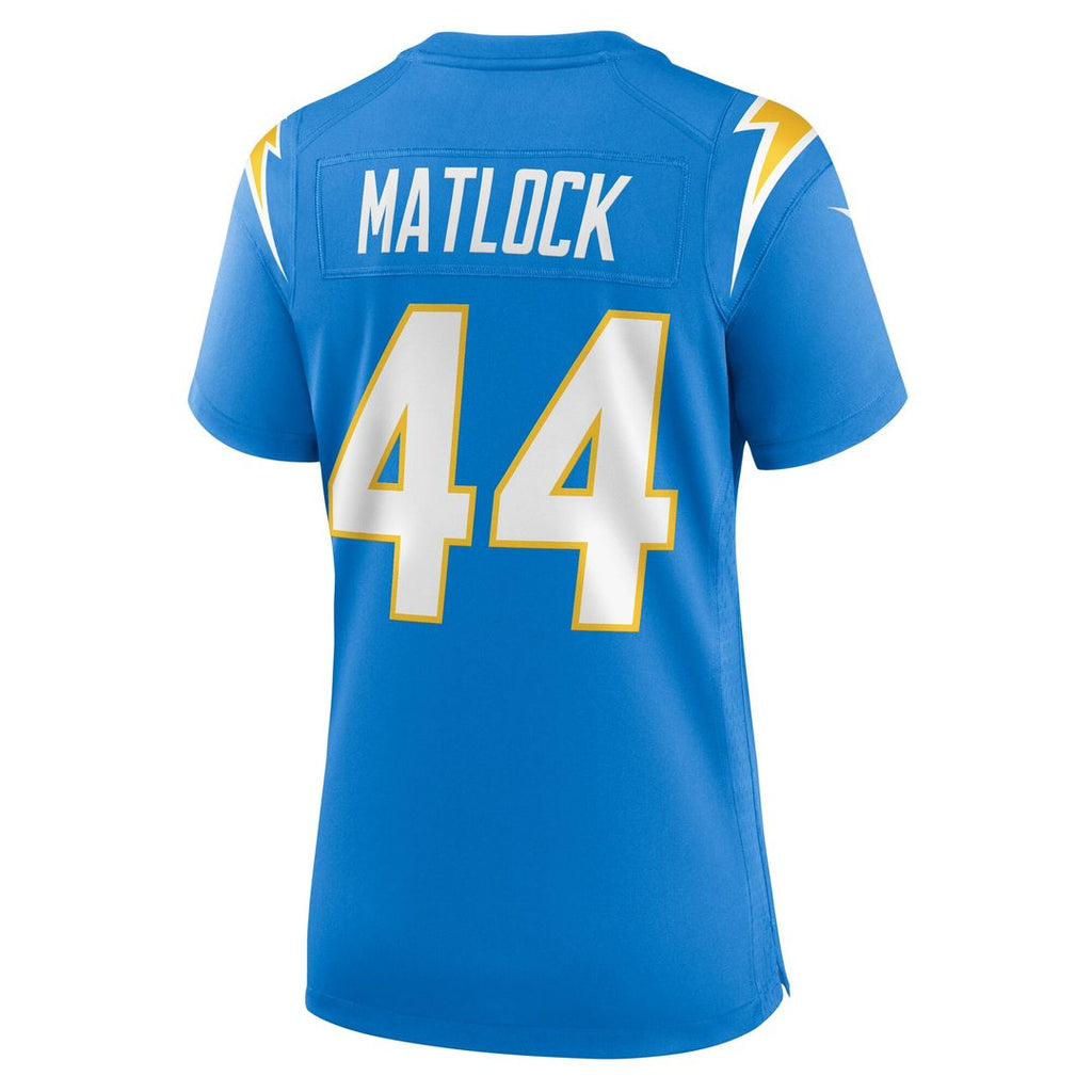 Scott Matlock Los Angeles Chargers Nike Women's  Game Official Jersey -  Powder Blue