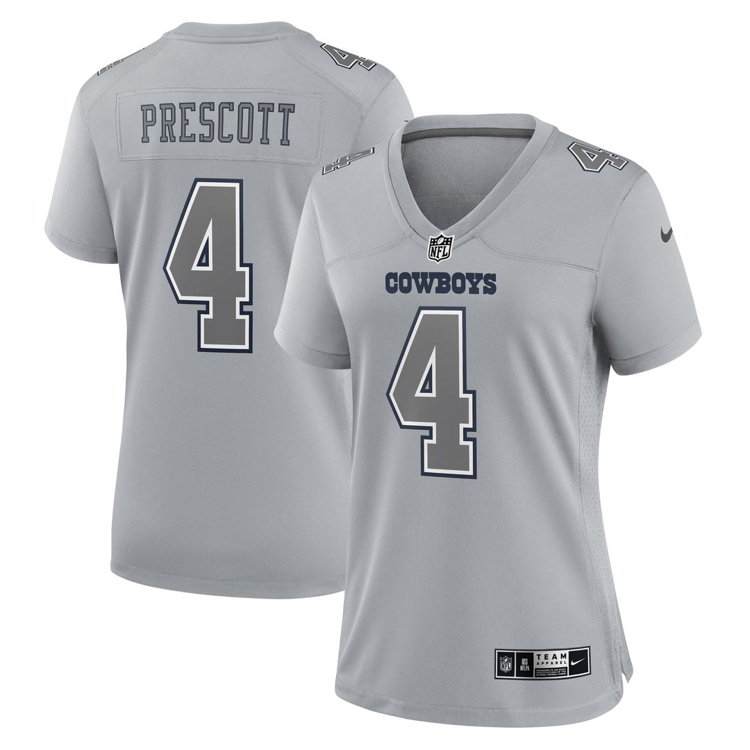 Dak Prescott Dallas Cowboys Nike Women's Atmosphere Fashion Game Official Jersey - Gray