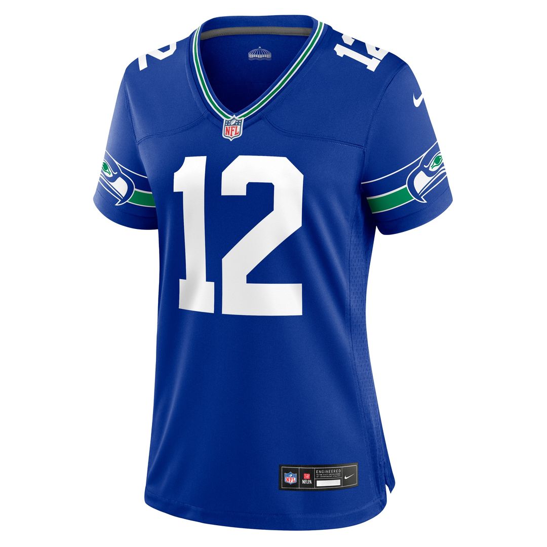 12s Seattle Seahawks Nike Women's Team Game Official Jersey - College Navy