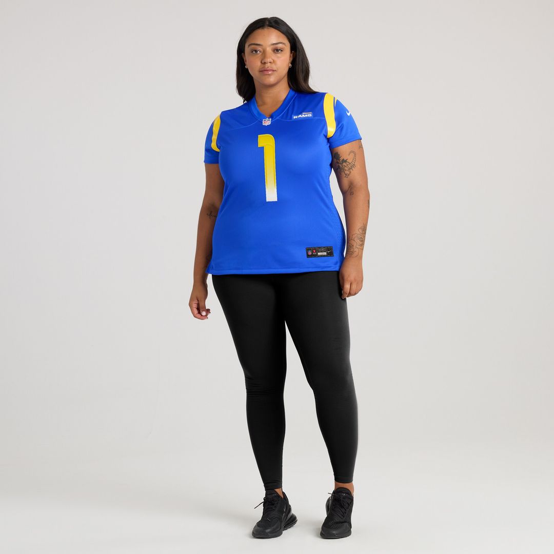 Number 1 Mom Los Angeles Rams Nike Women's Game Official Jersey - Royal