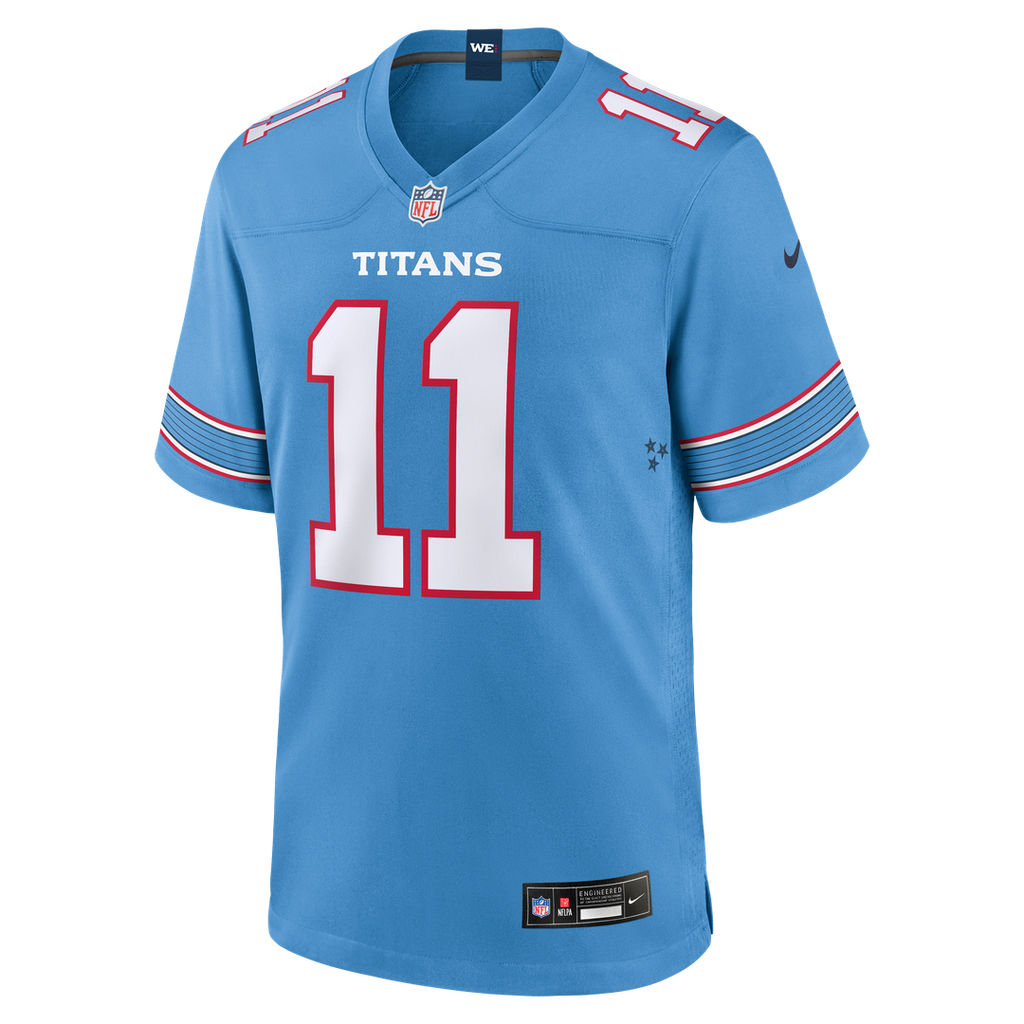 Jermaine Johnson II Tennessee Titans Nike Team Game Official Jersey - Light Blue