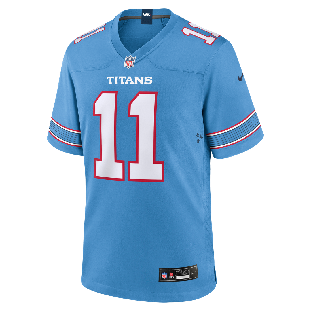 Jermaine Johnson II Tennessee Titans Nike Team Game Official Jersey - Light Blue