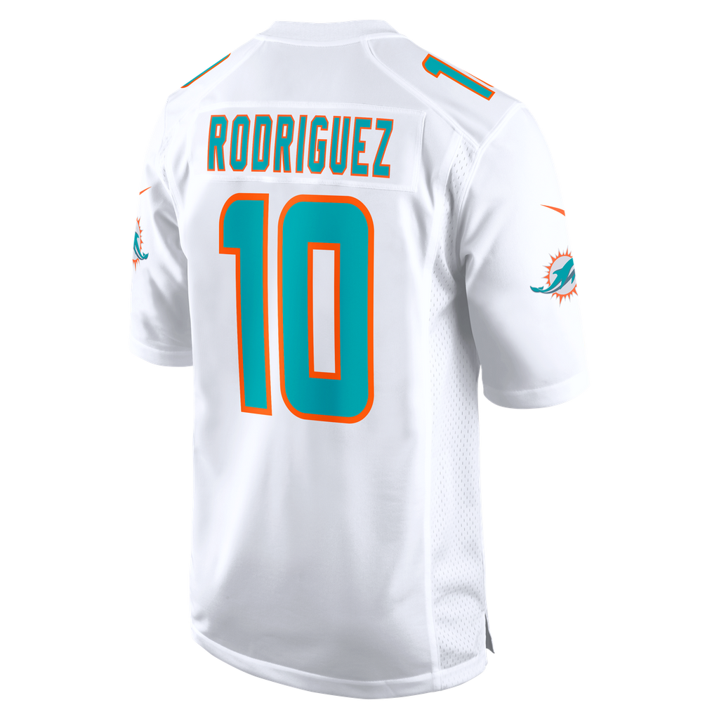 Jacob Rodriguez Miami Dolphins Nike Alternate Game Official Jersey - Aqua