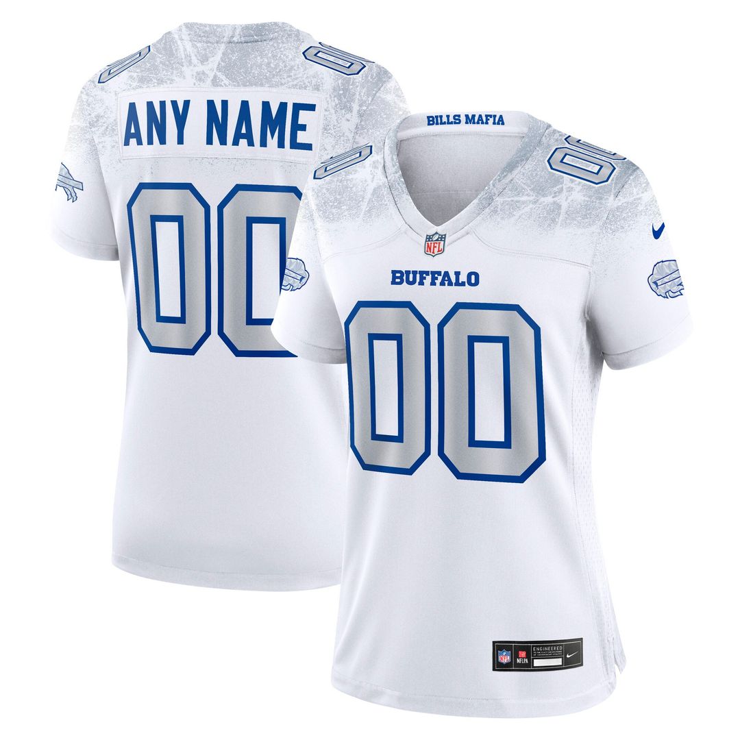 Buffalo Bills Nike Women's 2025 Rivalries Collection Custom Game Official Jersey - White