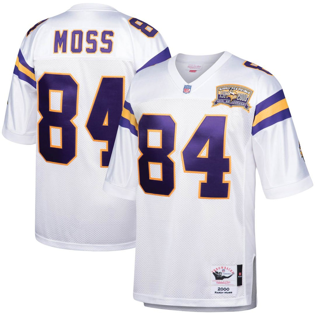 Randy Moss Minnesota Vikings 2000 Mitchell & Ness Authentic Throwback Retired Player Official Jersey - White