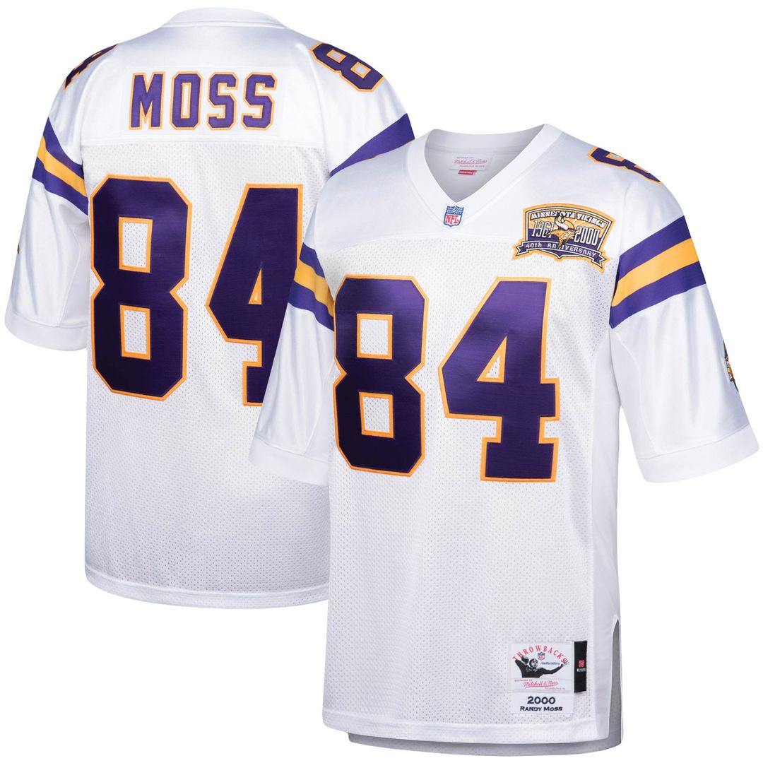 Randy Moss Minnesota Vikings 2000 Mitchell & Ness Authentic Throwback Retired Player Official Jersey - White