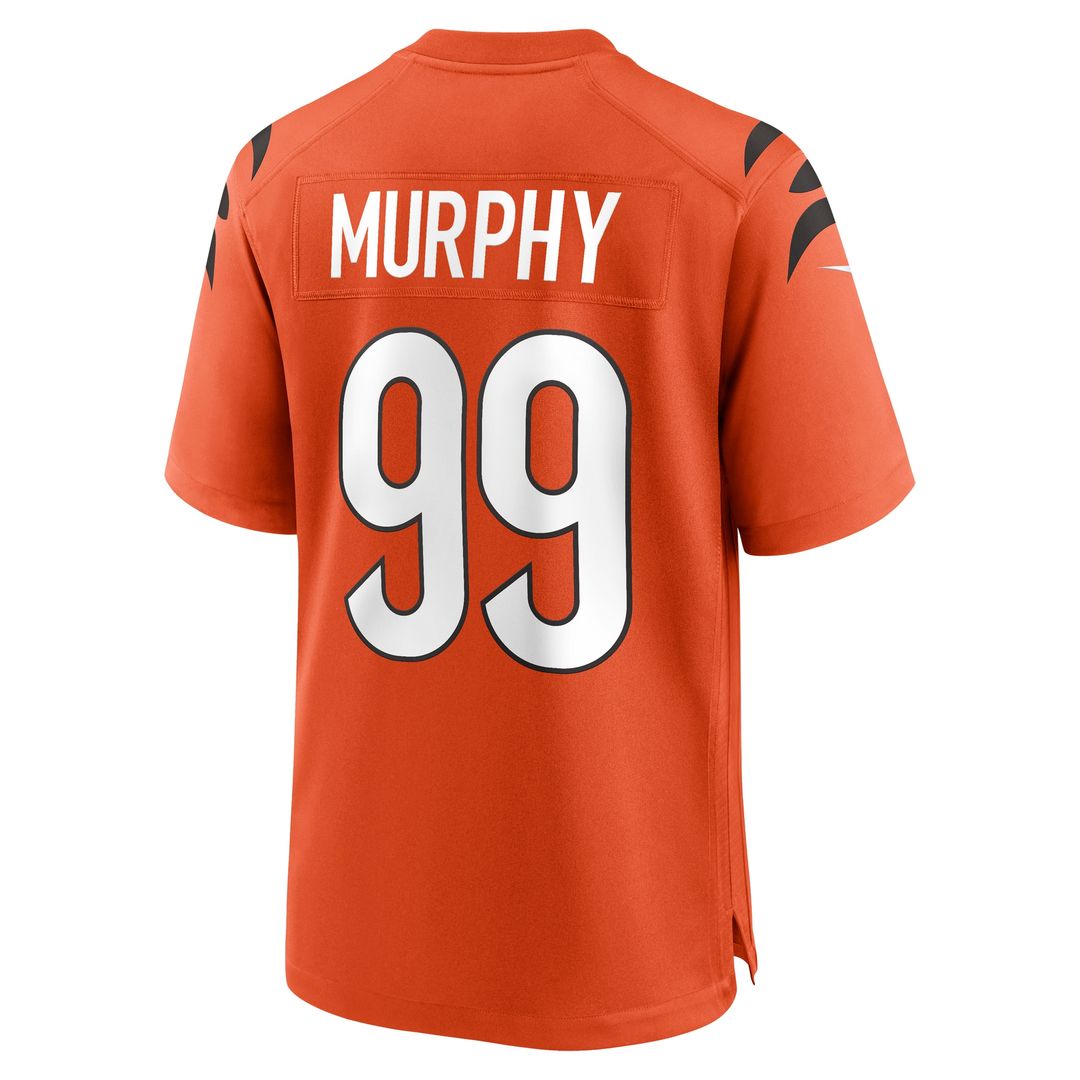 Myles Murphy Cincinnati Bengals Nike Alternate Game Official Jersey - Orange