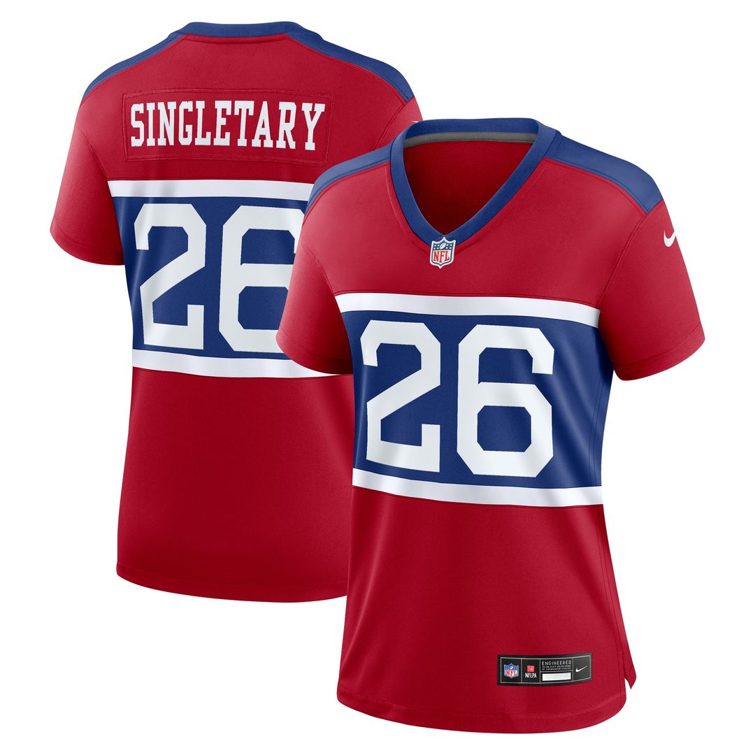 Devin Singletary New York Giants Nike Women's Alternate Game Official Jersey - Century Red