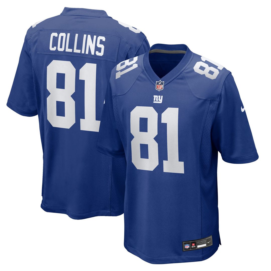 Beaux Collins New York Giants Nike Team Game Official Jersey -  Royal