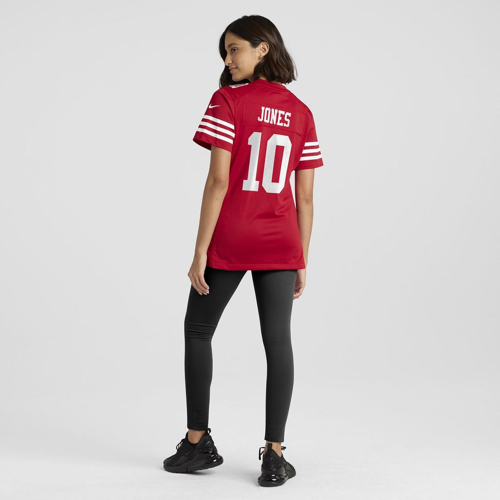 Mac Jones San Francisco 49ers Nike Women's Team Game Official Jersey -  Scarlet