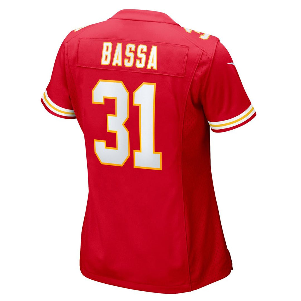 Jeffrey Bassa Kansas City Chiefs Nike Women's Team Game Jersey - Red