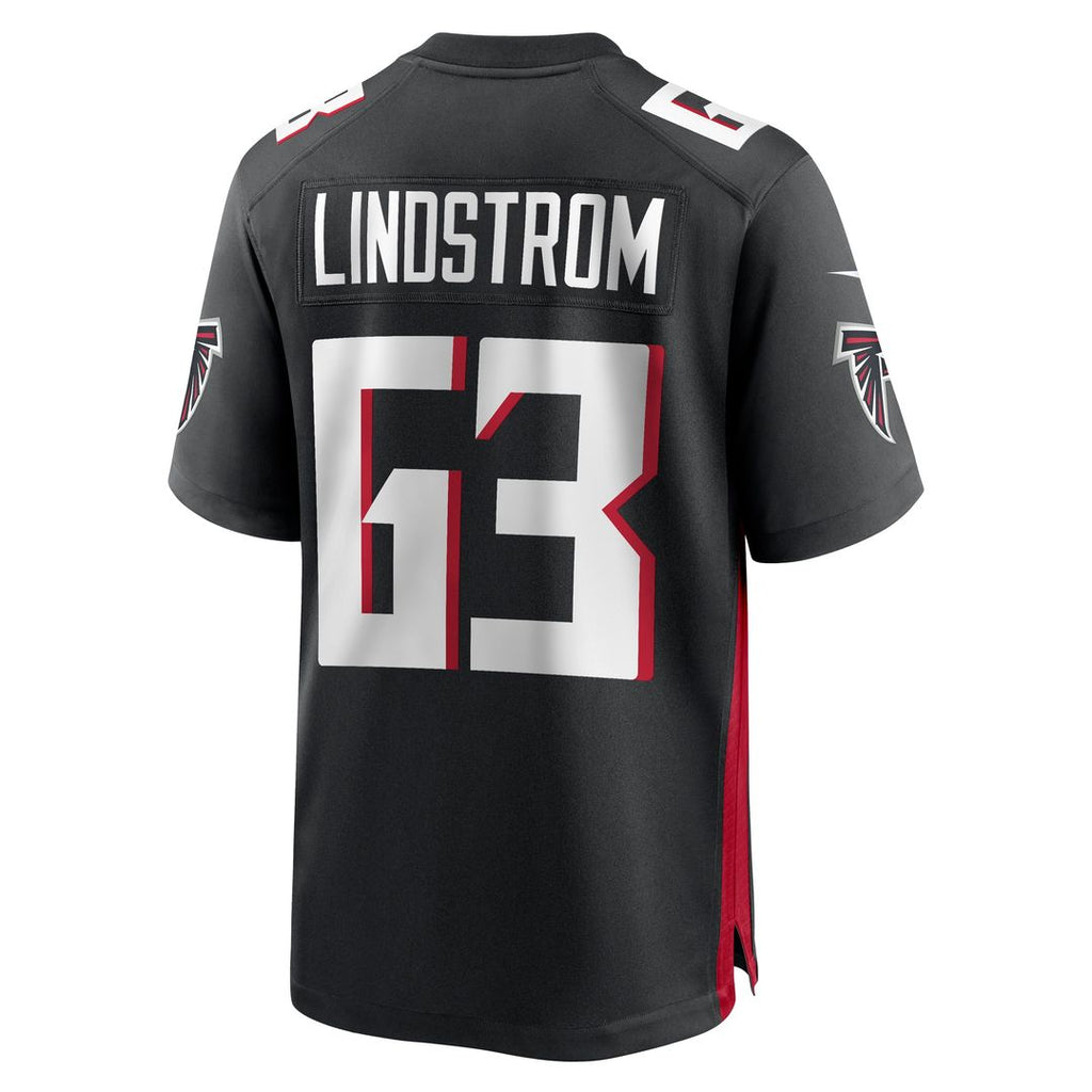 Chris Lindstrom Atlanta Falcons Nike Team Game Official Jersey -  Black