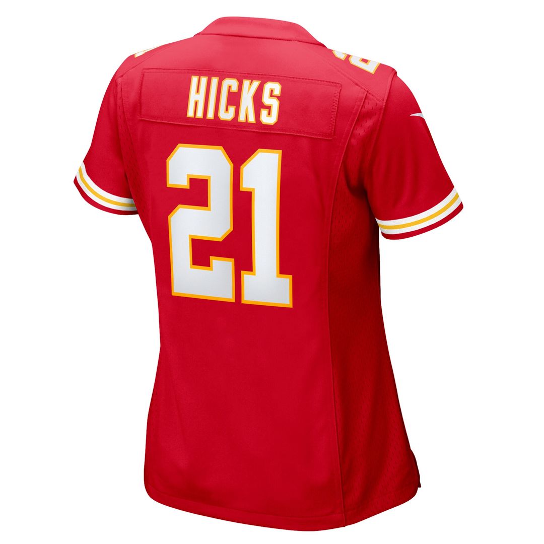 Jaden Hicks Kansas City Chiefs Nike Women's  Game Official Jersey -  Red