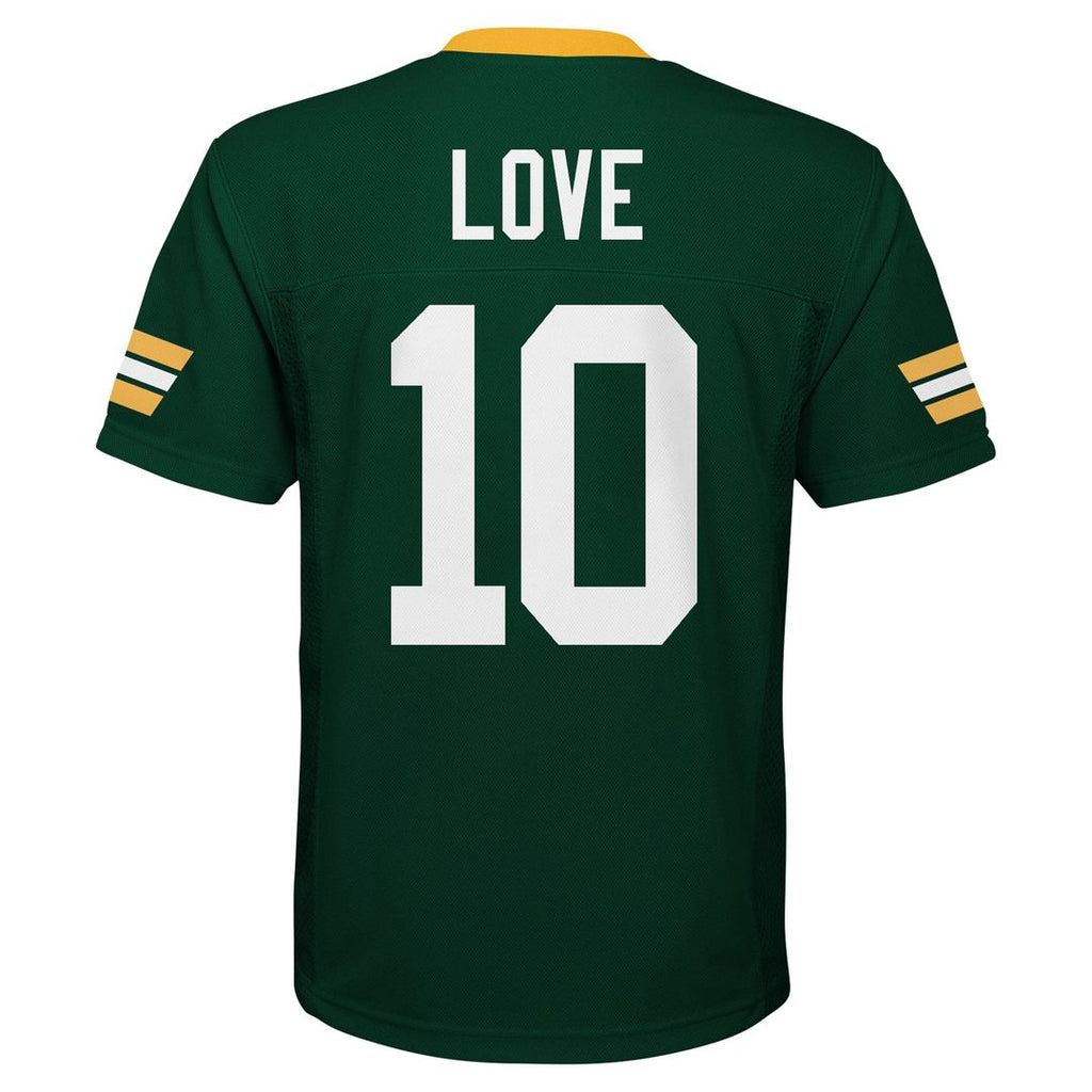 Jordan Love Green Bay Packers Youth Player Replica Jersey - Green
